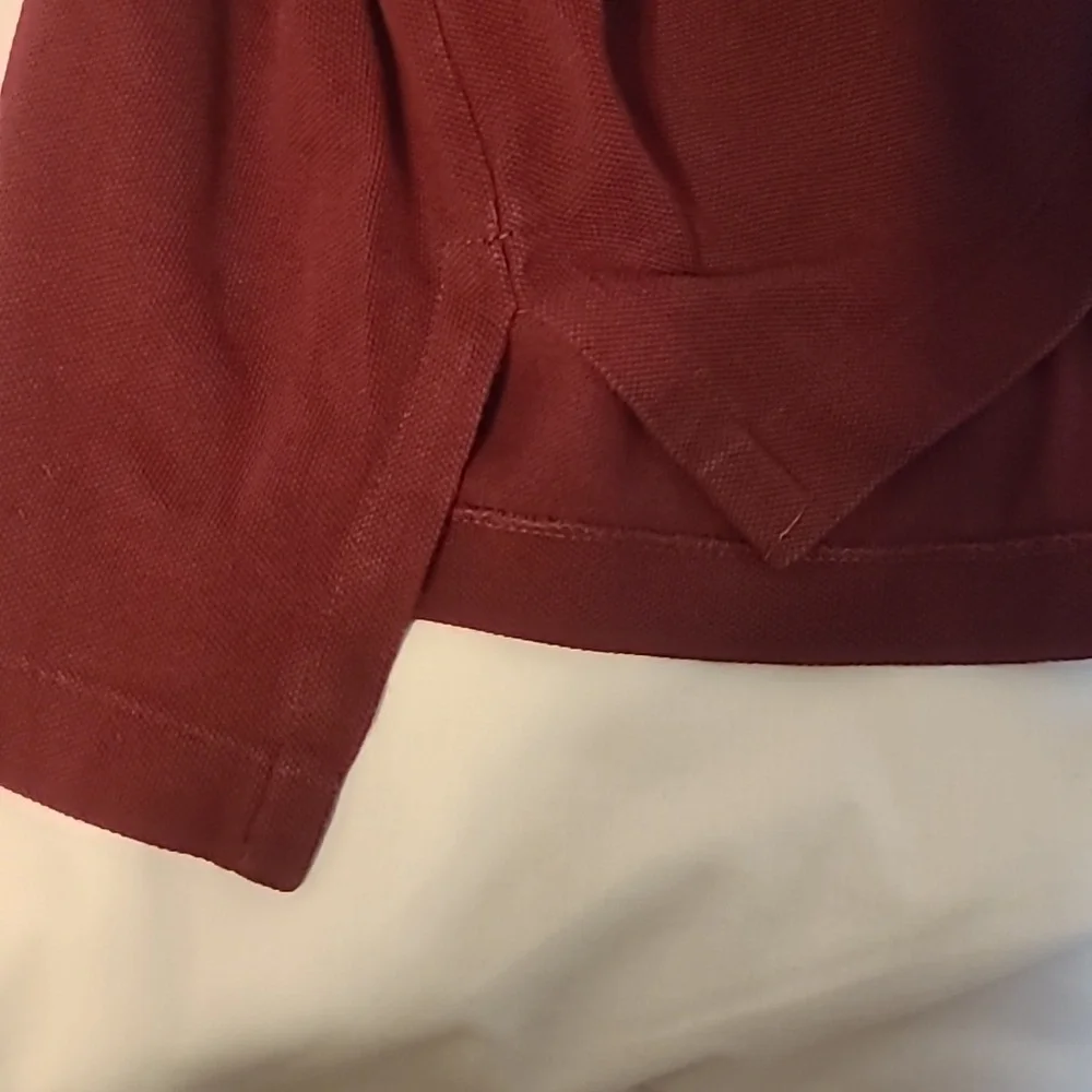 Polo Ralph Lauren Burgundy Deep Wine Long Sleeve Polo Shirt Sz XXL Men